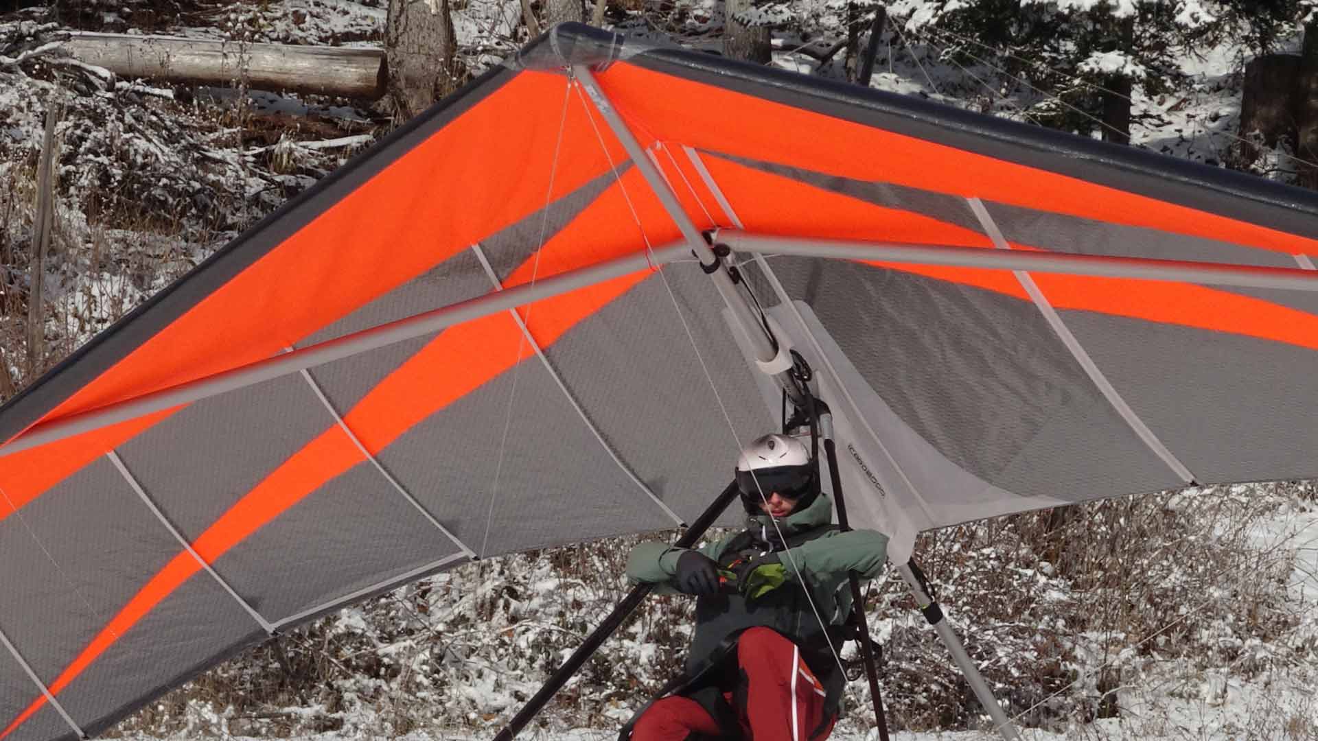 Hang Glider and helmets