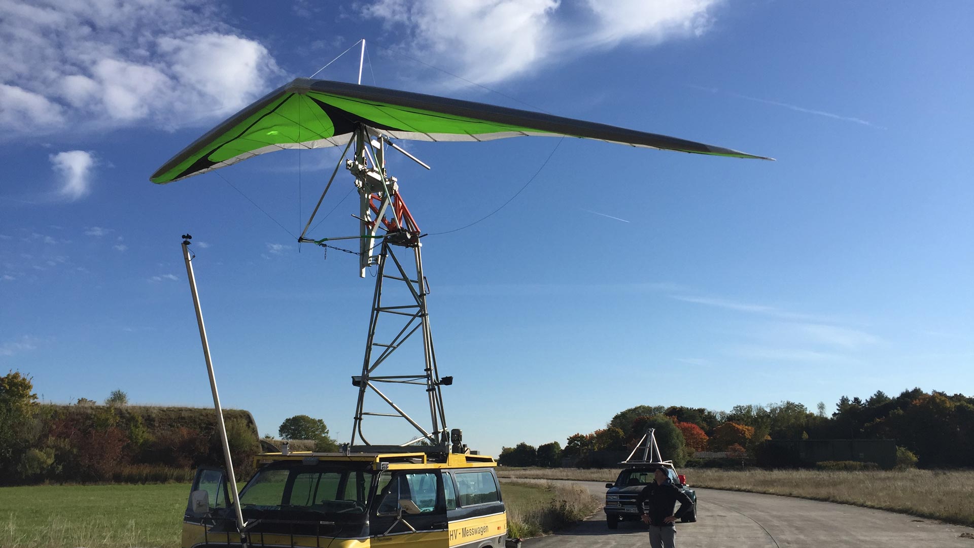 Hang Glider and helmets