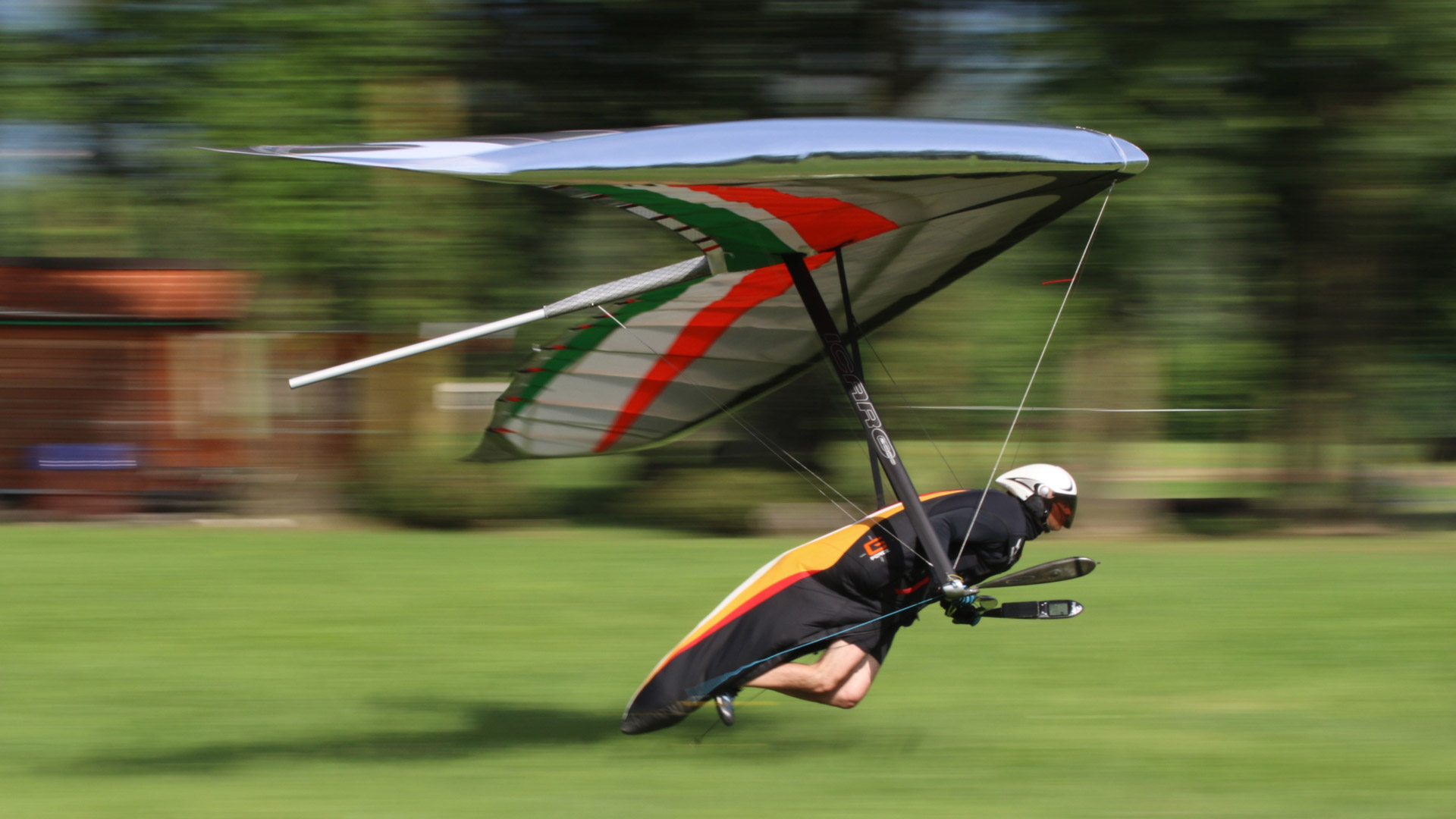 Hang Glider and helmets