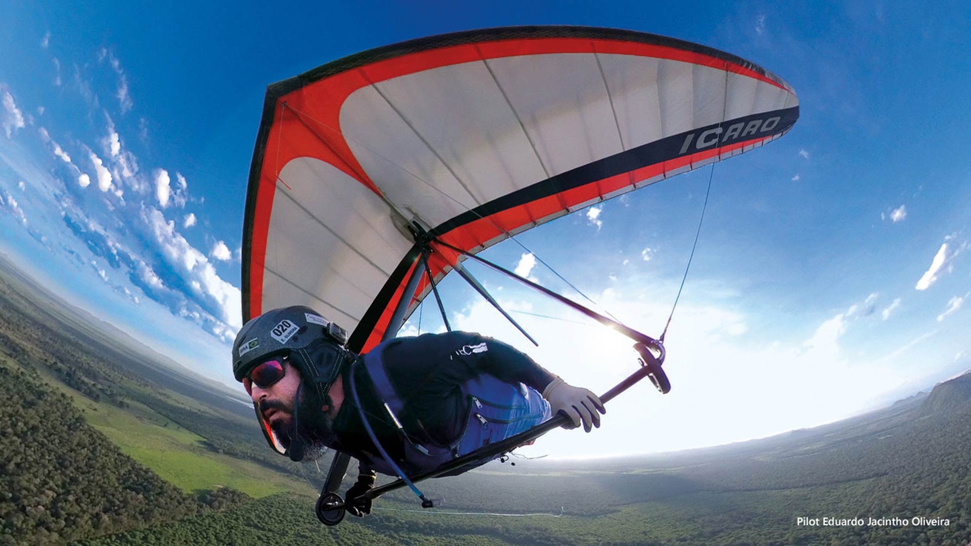 Hang Glider and helmets