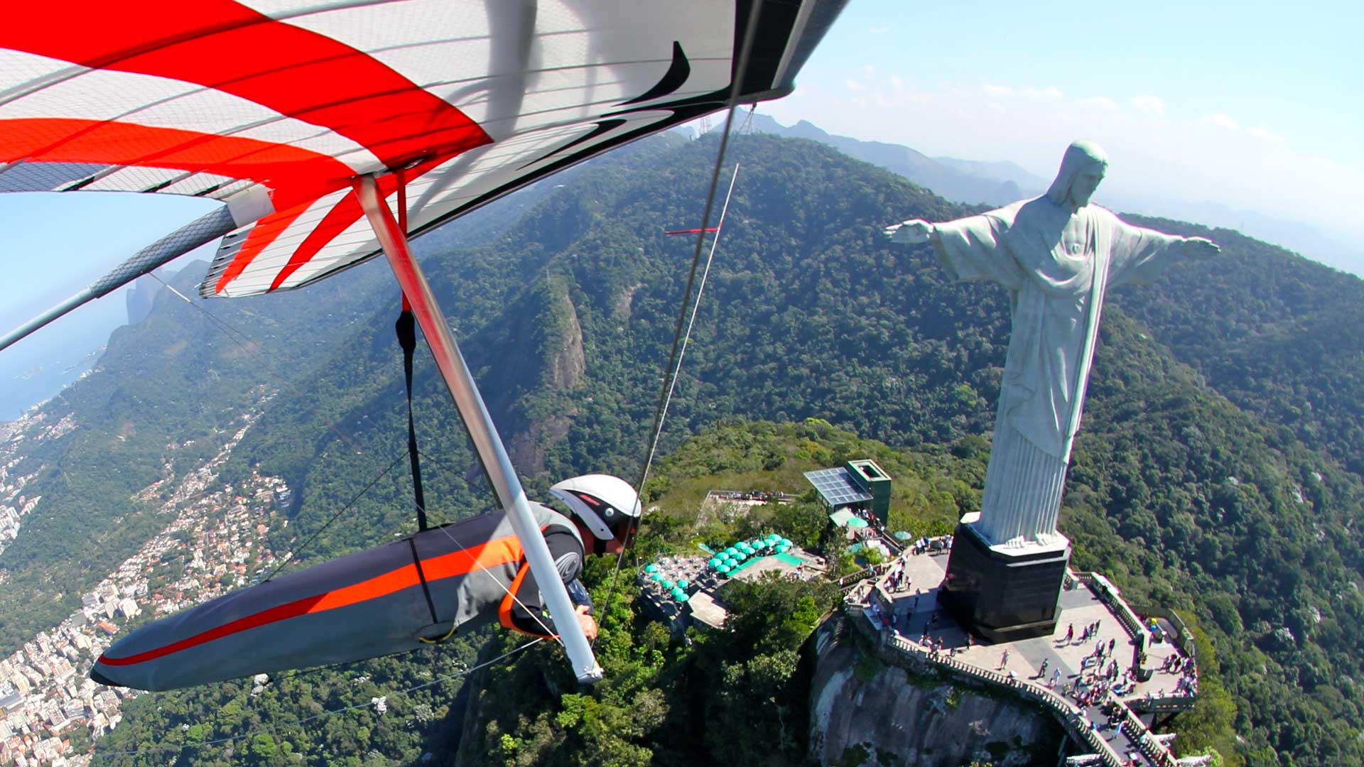 Hang Glider and helmets