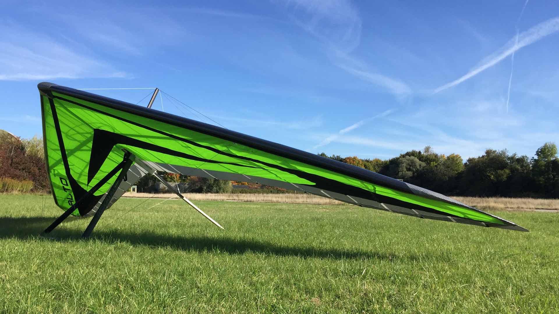 Hang Glider and helmets